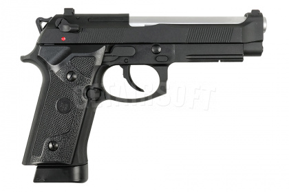 Пистолет KJW Beretta M9A1 Chrome CO2 GBB (CP314 KJW CO2) фото