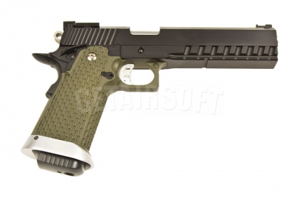 Пистолет KJW Hi-Capa 6' KP-06 Olive GGBB (GP229(GRAY)) фото