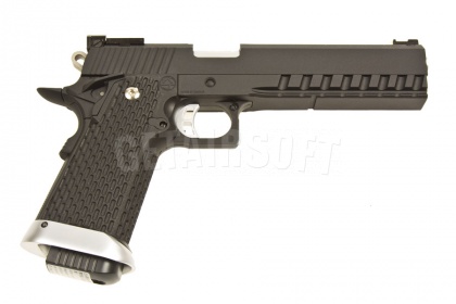 Пистолет KJW Hi-Capa 6' KP-06 Black CO2 GBB (DC-CP230(BK)) [1] фото