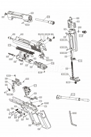 Основание поршня KWC Desert Eagle BK CO2 GBB (KCB-51AHN-P20) фото