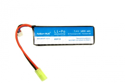 Аккумулятор Li-Po 7,4V 1800 mAh (ASR13) фото