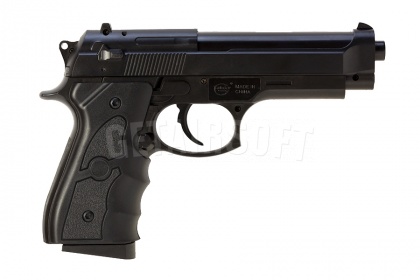 Пистолет Galaxy Beretta M92 с глушителем spring (G.052A) фото