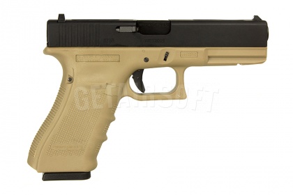Пистолет WE Glock 18C Gen.4 TAN GGBB (GP617B (TAN) фото