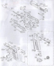 Пятка магазина KWC SigSauer SP2022 CO2 GNBB (KC-47DHN-P405) фото