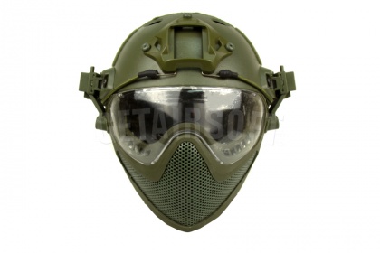 Шлем WoSporT с комплектом защиты лица OD (HL-26-PJ-M-OD) фото