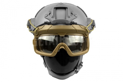 Очки защитные WoSporT для крепления на шлем Ops Core TAN (MA-114-T) фото