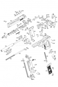 Кнопка фиксации магазина WE Beretta M92 Gen.2 Full Auto GGBB (GP301-V2-73) фото