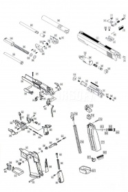 Целик WE Colt Hi-Capa (CP102-3) фото