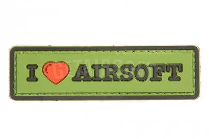 Патч TeamZlo "I love Airsoft Tab" OD (TZ0107OD) фото