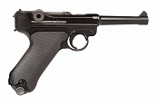 Пистолет WE P08 4" Luger GGBB BK (GP401)