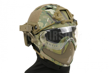 Шлем WoSporT с комплектом защиты лица MC (HL-26-PJ-M-CP) фото