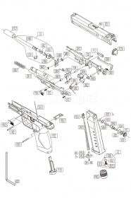 Втулка спускового крючка KWC Smith&Wesson M&P 9 CO2 GNBB (KC-48HN-B801) фото