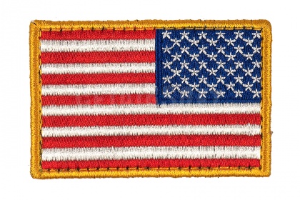 Патч TeamZlo флаг США вышивка 7,5*5 правый (TZ0242R) фото