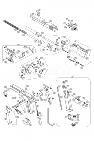 Пружина кнопки фиксации магазина KWC SigSauer P226-S5 CO2 GBB (KCB-74AHN-S01) фото