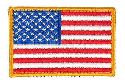 Патч TeamZlo флаг США вышивка 7,5*5 левый (TZ0242L) фото